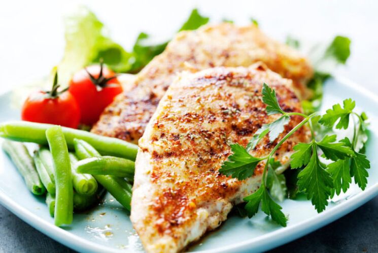 нисковъглехидратни пилешки гърди със зеленчуци